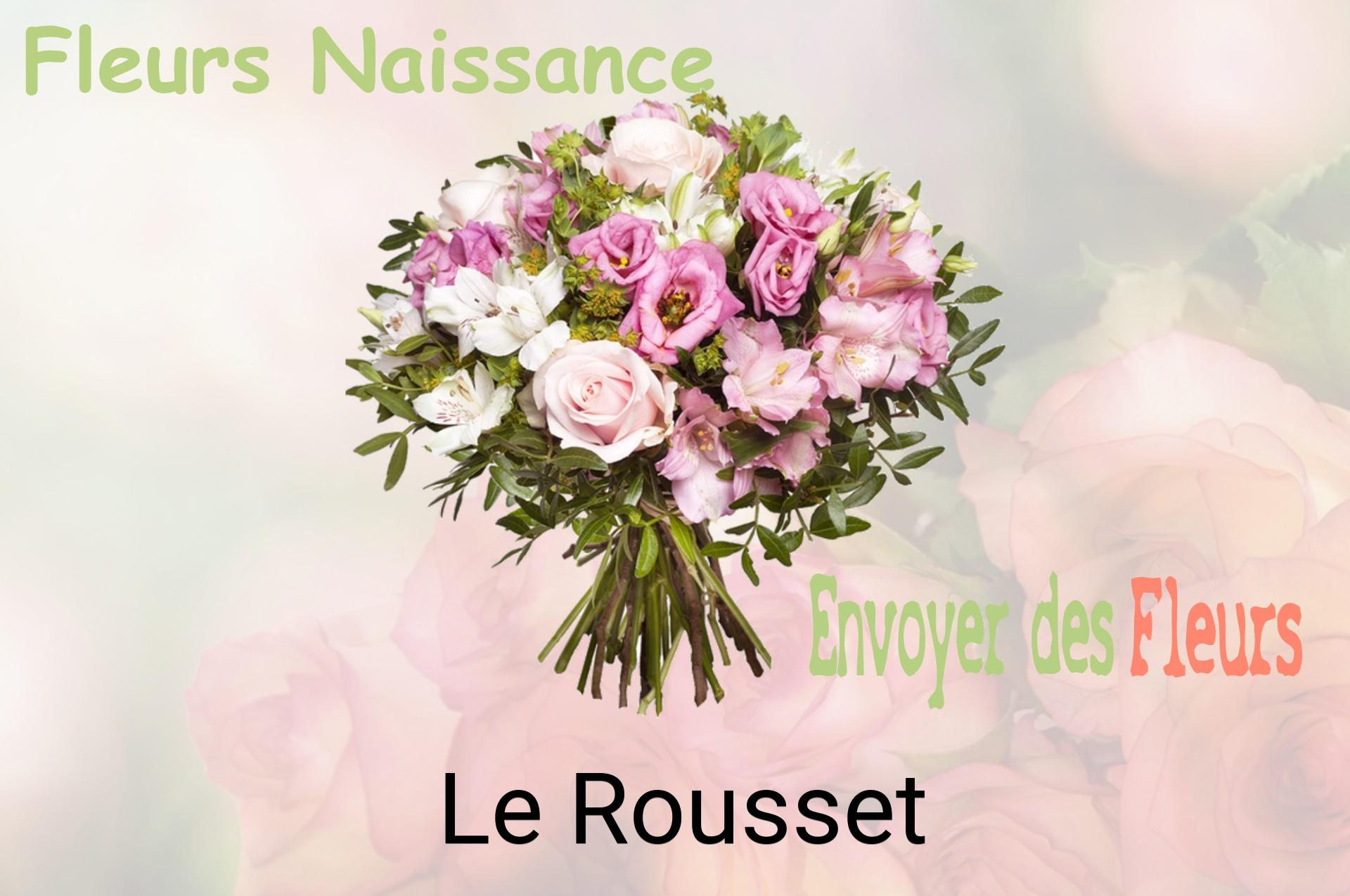 Bouquet de fleurs de naissance livré à Le Rousset